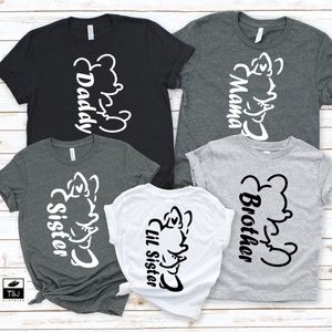 ✨Bella Canvas✨ Mickey and Minnie Matching T-shirts